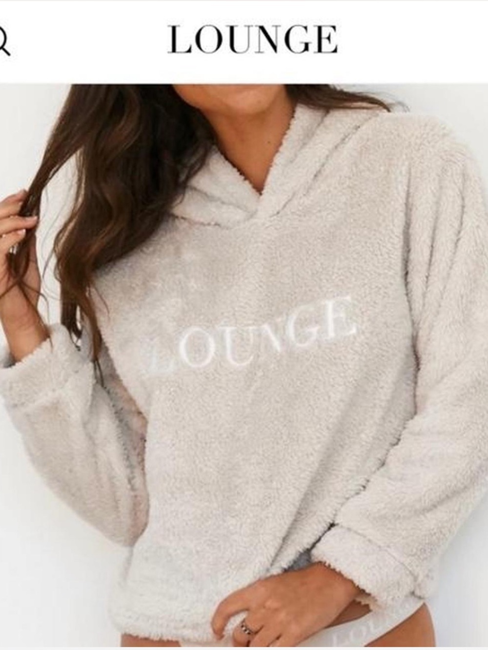 Lounge Women's Sherpa Hoodie Sweater And Joggers